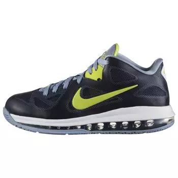 Мужские кроссовки Nike LeBron 9 Low Obsidian Blue Cyber-White-Bue-Grey 510811-401