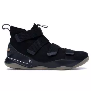 Мужские кроссовки Nike LeBron Soldier 11 Black Gum Gum-Light-Brown Total-Crimson 897644-007