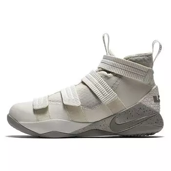 Мужские кроссовки Nike Lebron Soldier 11 SFG Light Bone белые 897647-005