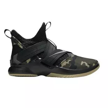 Мужские кроссовки Nike LeBron Soldier 12 SFG Camo Black Black-Hazel-Rush AO4054-001
