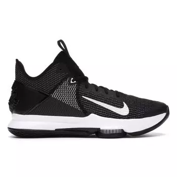 Мужские кроссовки Nike LeBron Witness 4 Black White Iron-Grey Pure-Platinum BV7427-001
