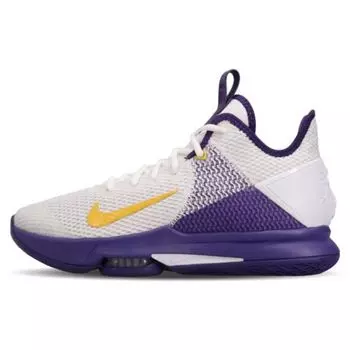 Мужские кроссовки Nike LeBron Witness 4 EP Lakers White Amarillo Field-Purple CD0188-100 44