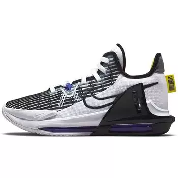 Мужские кроссовки Nike LeBron Witness 6 White персидско-фиолетовые Yellow-Strike Black CZ4052-100 41