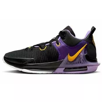 Мужские кроссовки Nike LeBron Witness 7 EP Lakers фиолетово-черные университетское золото DM1122-002 40.5