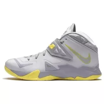 Мужские кроссовки Nike LeBron Zoom Solider 7 Sonic Yellow Pure-Platinum Wolf-Grey-Sonic-Yellow 599264-001 47.5
