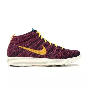 Мужские кроссовки Nike Lunar Flyknit Chukka Grand Purple Laser Orange Black Lsr-Orng-Grnd-Prpl-N-Trq 554969-085
