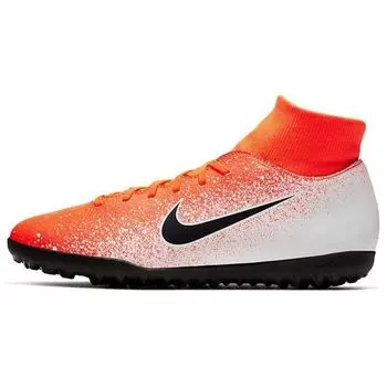 Мужские кроссовки Nike Mercurial Superfly 6 Club Turf оранжево-белые черные AH7372-801 39