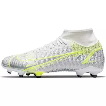 Мужские кроссовки Nike Mercurial Superfly 8 Academy MG Metallic Silver Volt белый черный CV0843-107 39