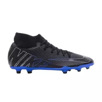 Мужские кроссовки Nike Mercurial Superfly 9 Club MG Shadow Pack черные Hyper-Royal Chrome DJ5961-040 47.5