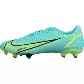 Мужские кроссовки Nike Mercurial Vapor 14 Academy FG MG Dynamic Turquoise Lime Glow синие CU5691-403 44.5