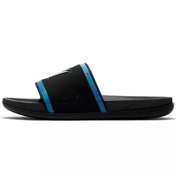 Мужские кроссовки Nike MLB x OffCourt Slide Miami Marlins Черный Нептун-Синий Чили-Красный DH6984-001 44