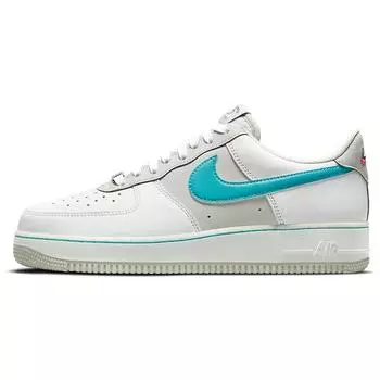 Мужские кроссовки Nike NBA x Air Force 1 07 LV8 75th Anniversary — Spurs белые серо-туманные солнечные часы DC8874-100 46