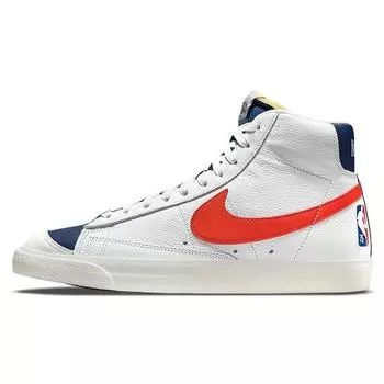 Мужские кроссовки Nike NBA x Blazer Mid 77 EMB 75th Anniversary — Knicks White Orange Blue-Void DD8025-100 40