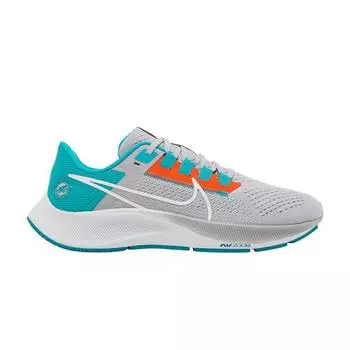 Мужские кроссовки Nike NFL x Air Zoom Pegasus 38 Miami Dolphins серые волчьи-серые турбо-зеленые DJ0823-001 42.5