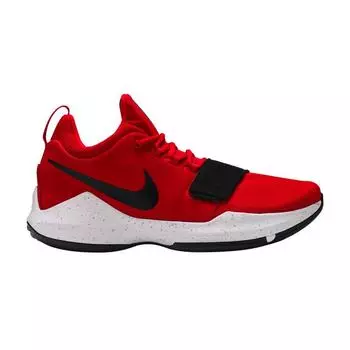 Мужские кроссовки Nike PG 1 University Red бело-черные 878627-602