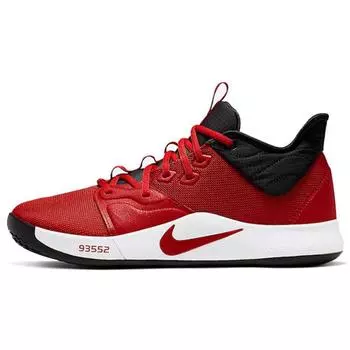 Мужские кроссовки Nike PG 3 University Red University-красно-белые AO2607-600