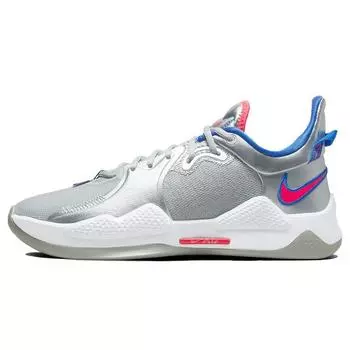 Мужские кроссовки Nike PG 5 Clippers Silver Metallic-Silver Hyper-Royal CW3143-005 41