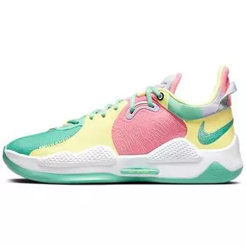 Мужские кроссовки Nike PG 5 Daughters разноцветные, зелено-светящиеся, белые CW3143-301 42.5