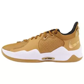 Мужские кроссовки Nike PG 5 EP Wheat Metallic Gold Brown Grain Black CW3146-700 44