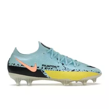 Мужские кроссовки Nike Phantom GT2 Elite FG Glacier Ice Yellow Strike Blue Sunset-Glow Black CZ9890-407 40