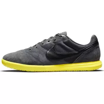 Мужские кроссовки Nike Premier 2 Sala IC Dark Smoke Grey Yellow Strike черные AV3153-007 42