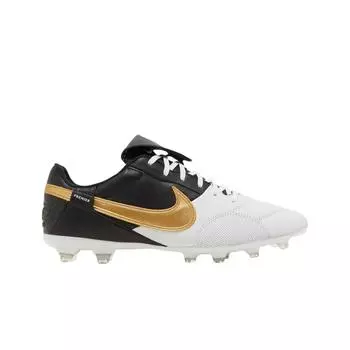 Мужские кроссовки Nike Premier 3 FG White Metallic Gold AT5889-174