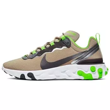 Мужские кроссовки Nike React Element 55 Lime Green Tan CQ4600-201