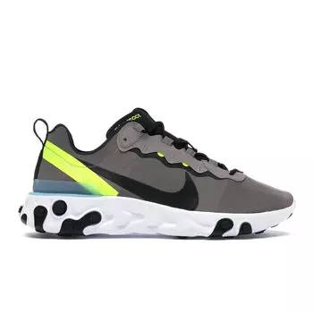 Мужские кроссовки Nike React Element 55 Pumice Purple Black-White-Volt-Blue-Grill BQ6166-201