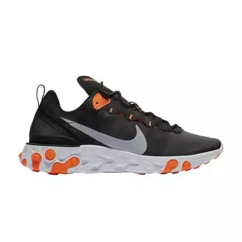 Мужские кроссовки Nike React Element 55 Total Orange черные BQ6166-006