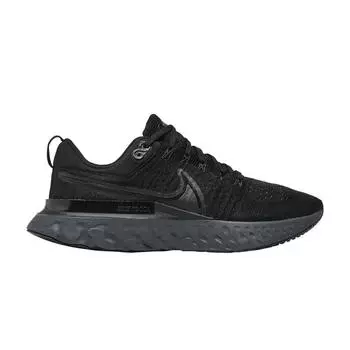 Мужские кроссовки Nike React Infinity Run Flyknit 2 Triple Black Iron-Grey CT2357-003 45