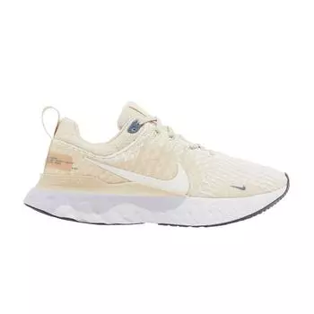 Мужские кроссовки Nike React Infinity Run Flyknit 3 Oatmeal кремово-белые кислородно-фиолетовые DZ3016-101 35.5