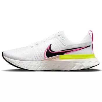 Мужские кроссовки Nike React Infinity Run Flyknit 2 Rawdacious White Sail Pink-Blast DJ5395-100 41