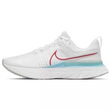 Мужские кроссовки Nike React Infinity Run Flyknit 2 White Glacier Ice Photon-Dust Чили-красный CT2357-102 40.5