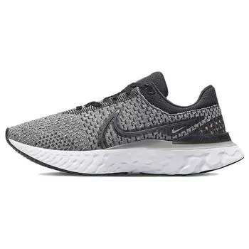 Мужские кроссовки Nike React Infinity Run Flyknit 3 Black Grey Fog White Dark-Smoke-Grey DH5392-006 45