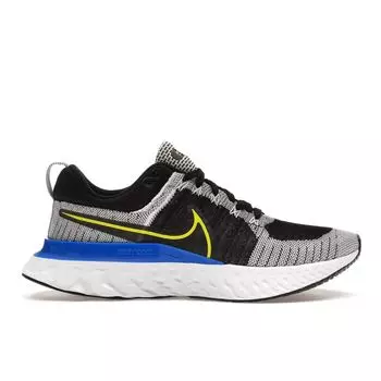 Мужские кроссовки Nike React Infinity Run Flyknit 2 Racer Blue Cyber Black White CT2357-100 43