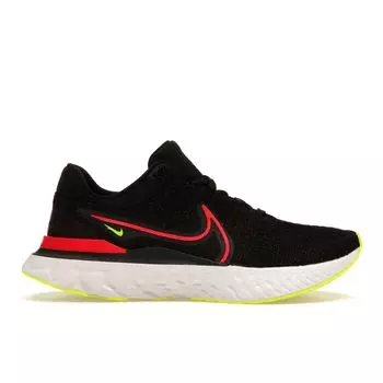 Мужские кроссовки Nike React Infinity Run Flyknit 3 Black Siren Red Team-Red-Volt DH5392-007 44