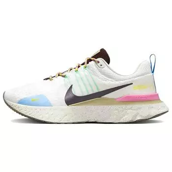 Мужские кроссовки Nike React Infinity Run Flyknit 3 Sail Pinksicle Earth кремовые Light-Bone FJ7068-120 40
