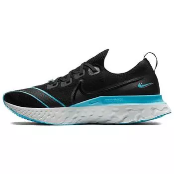 Мужские кроссовки Nike React Infinity Run Flyknit Fast City Black Blue-Fury Pure-Platinum CT1499-001