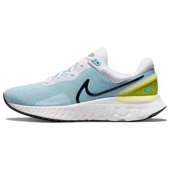 Мужские кроссовки Nike React Miler 3 White Chlorine Blue Vivid-Sulfur Black DD0490-100 40.5