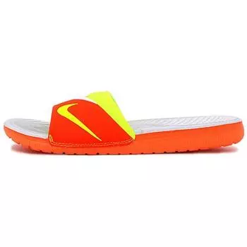 Мужские кроссовки Nike Solarsoft KD Slide 2 Total Orange Volt белые 704812-810 41