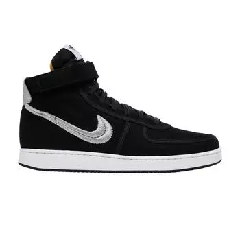 Кроссовки унисекс Nike Stussy x Vandal High Black Metallic-Silver DX5425-001 42.5