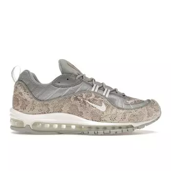 Мужские кроссовки Nike Supreme x Air Max 98 Snakeskin Tan Sail Metallic-Silver-Varsity-Red-White 844694-100