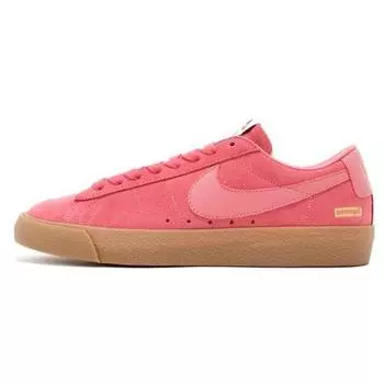 Мужские кроссовки Nike Supreme x SB Blazer Low GT Desert Bloom Розовый Desert-bloom-gum 716890-669