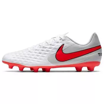 Мужские кроссовки Nike Tiempo Legend 8 Club FG MG White Flash Crimson Photon-Dust AT6107-163 46