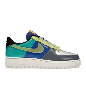 Мужские кроссовки Nike Undefeated x Air Force 1 Low Community, разноцветные, дымчато-серые, топаз-золотые, DV5255-001 37.5