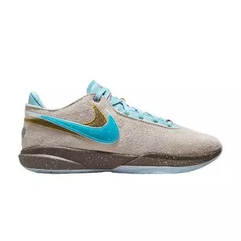 Мужские кроссовки Nike UNKNWN x LeBron 20 EP Message in a Bottle кремового цвета Guava-Ice Emerald-Rise DV9089-801 40