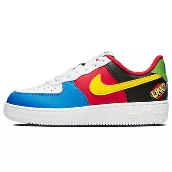 Мужские кроссовки Nike UNO x Air Force 1 Low 50th Anniversary White Yellow-Zest University-Red DC8887-100 43