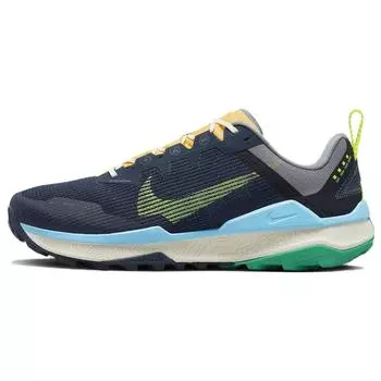 Мужские кроссовки Nike Wildhorse 8 Obsidian Volt синие прохладно-серые Baltic-Blue DR2686-400 44.5
