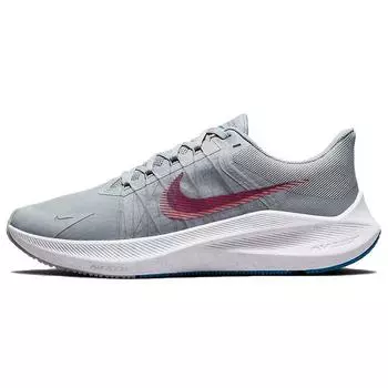 Мужские кроссовки Nike Winflo 8 Wolf Grey Bright Crimson Pure-Platinum Imperial-Blue CW3419-004 44