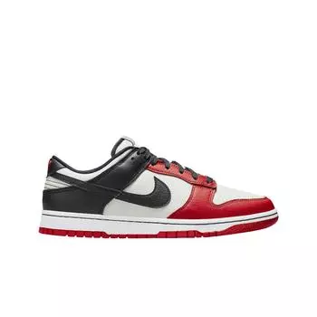 Мужские кроссовки Nike x NBA Dunk Low Retro EMB Black and Chile Red DD3363-100